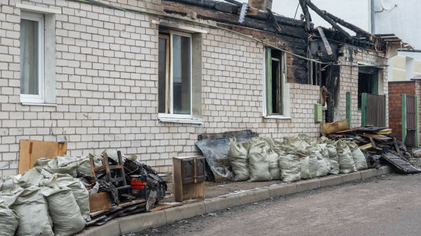 Professional Fire Damage Repair technician working in Burlington, NJ